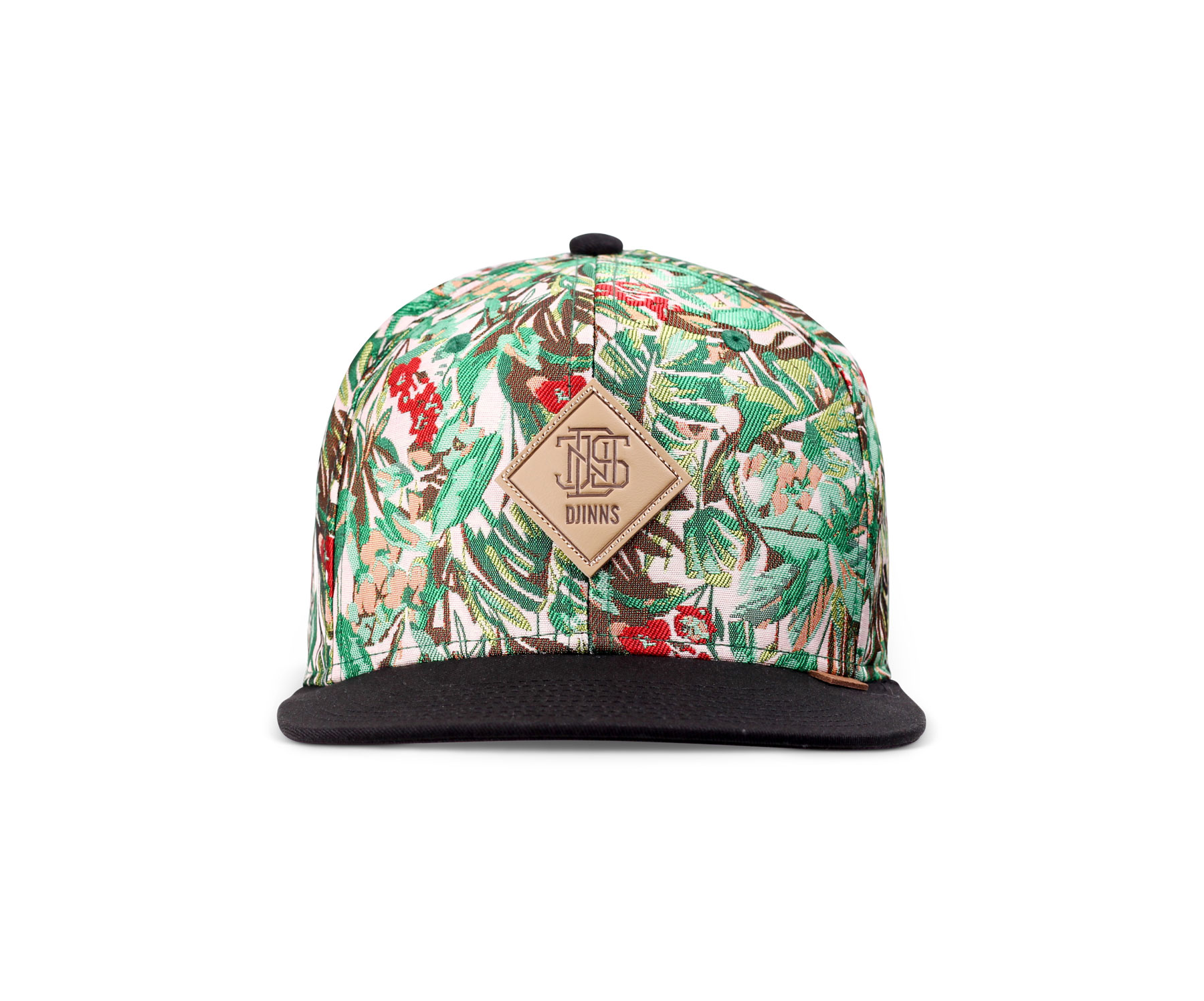 6 Panel Snapback Cap Woven Jungle