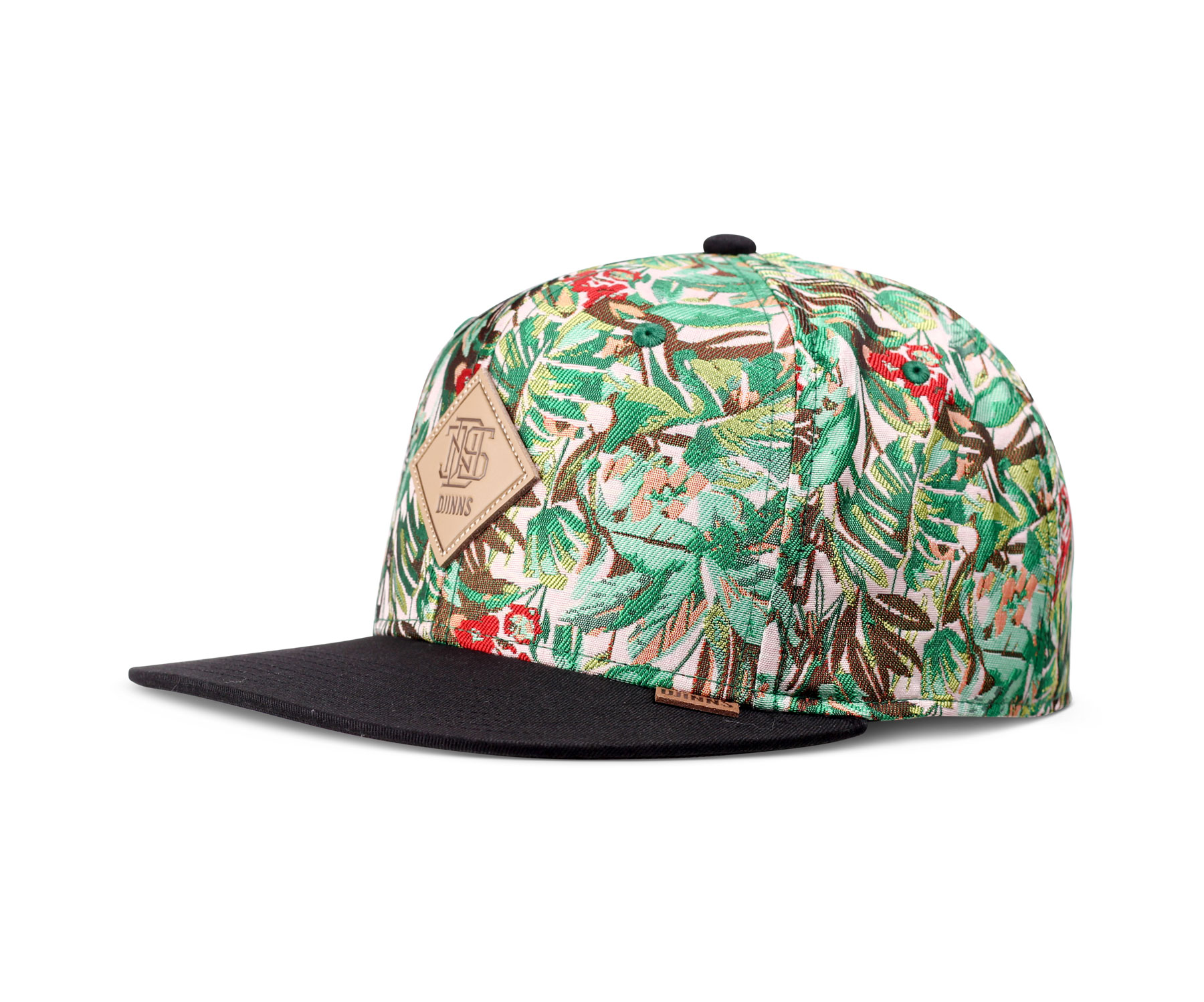 6 Panel Snapback Cap Woven Jungle