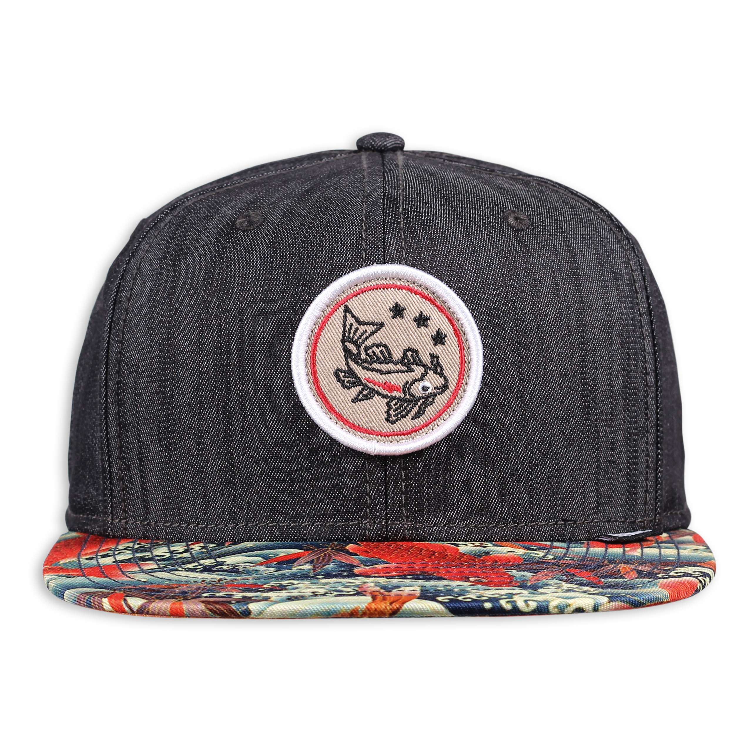 6 Panel Snapback Cap Koi Linen Rev.