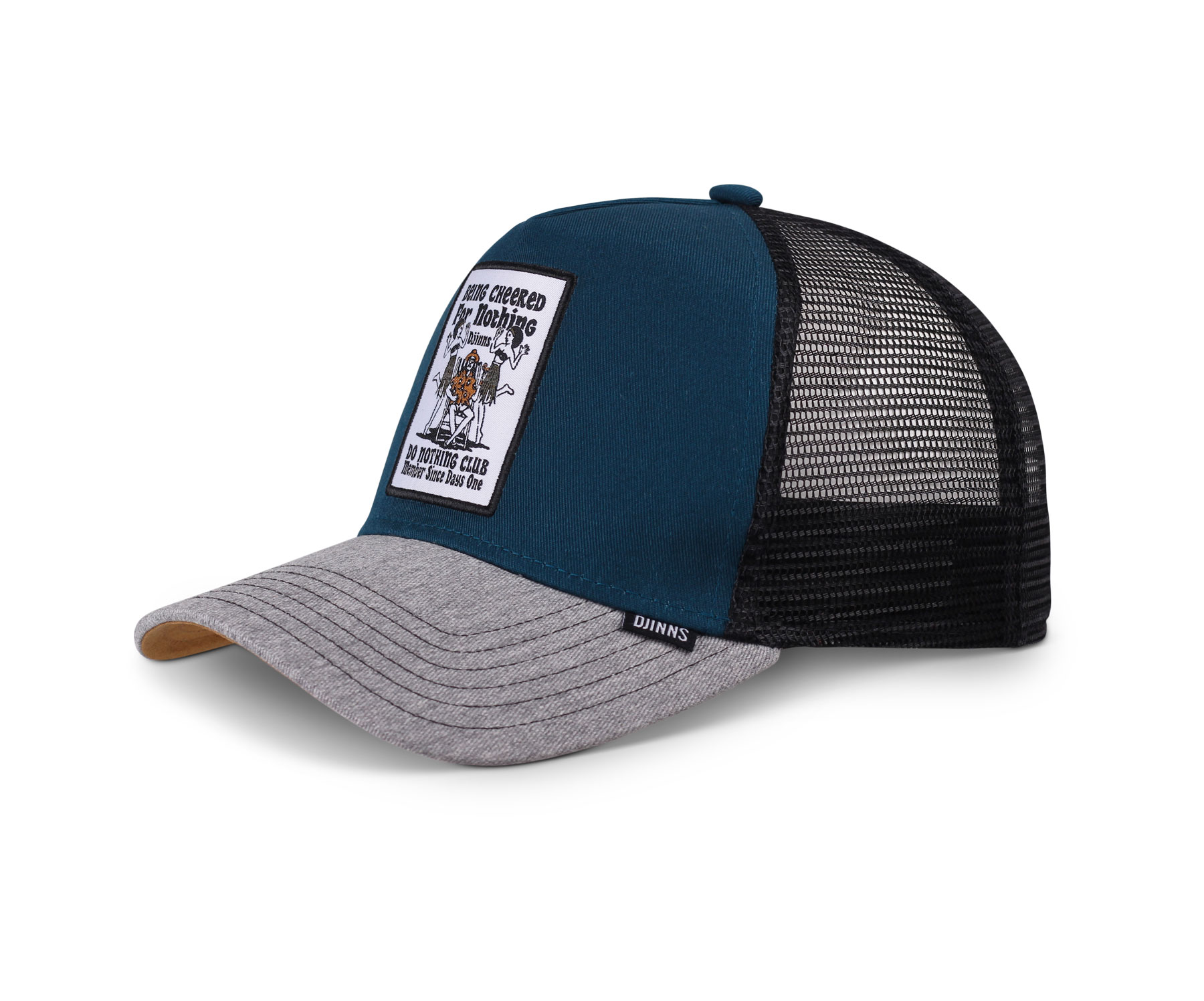 Djinn's Cut & Sew Trucker Cap grey - €24,95 incl. verzending - Cap Kopen Djinn's Cut & Sew Trucker Cap grey - €24,95 incl. verzending - Cap Kopen