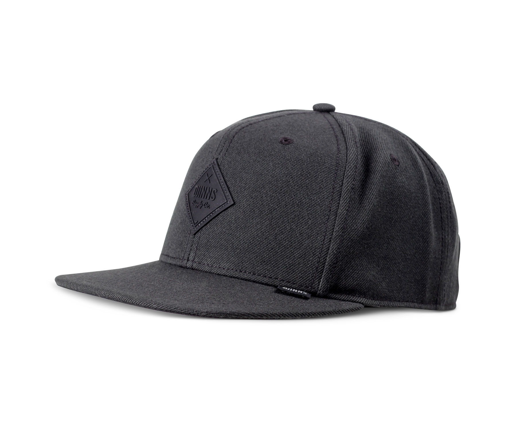6 Panel Snapback Cap Monochrome