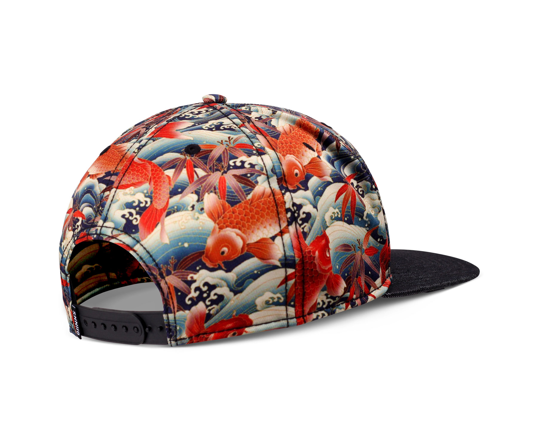 6 Panel Snapback Cap Koi Linen