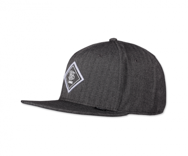 6 Panel Snapback Cap Fine Herringbone