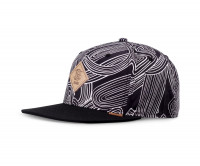 6 Panel Snapback Cap MA Pattern 6 Panel Snapback Cap MA Pattern