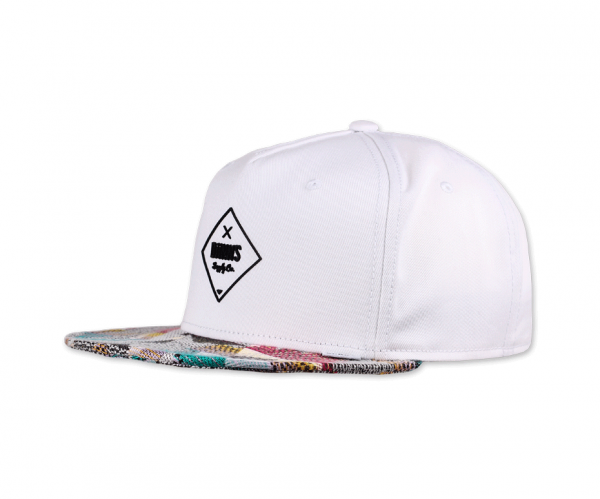 5 Panel Snapback Cap Rubber Aztek