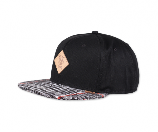 6 Panel Snapback Cap Check Tweed Rev.