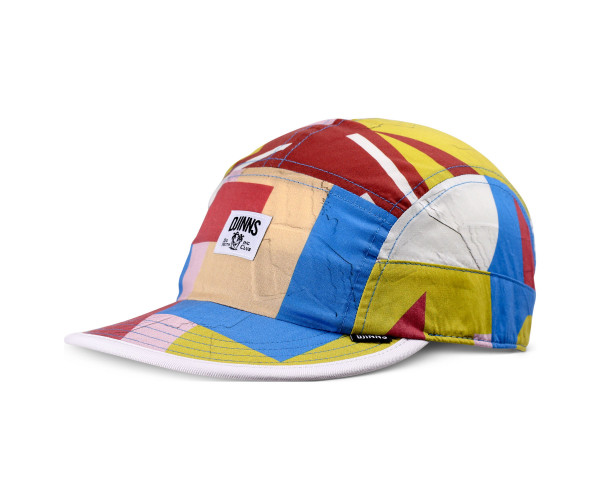 5 Panel Soft Flat Cap Geometric