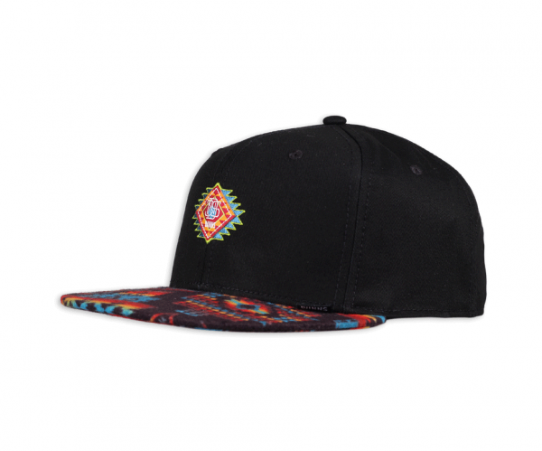 6 Panel Snapback Cap Aztek Crown