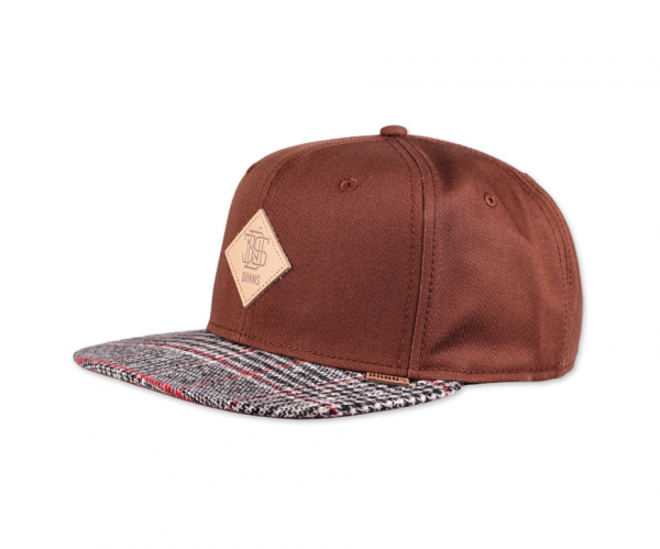 6 Panel Snapback Cap Check Tweed Rev.